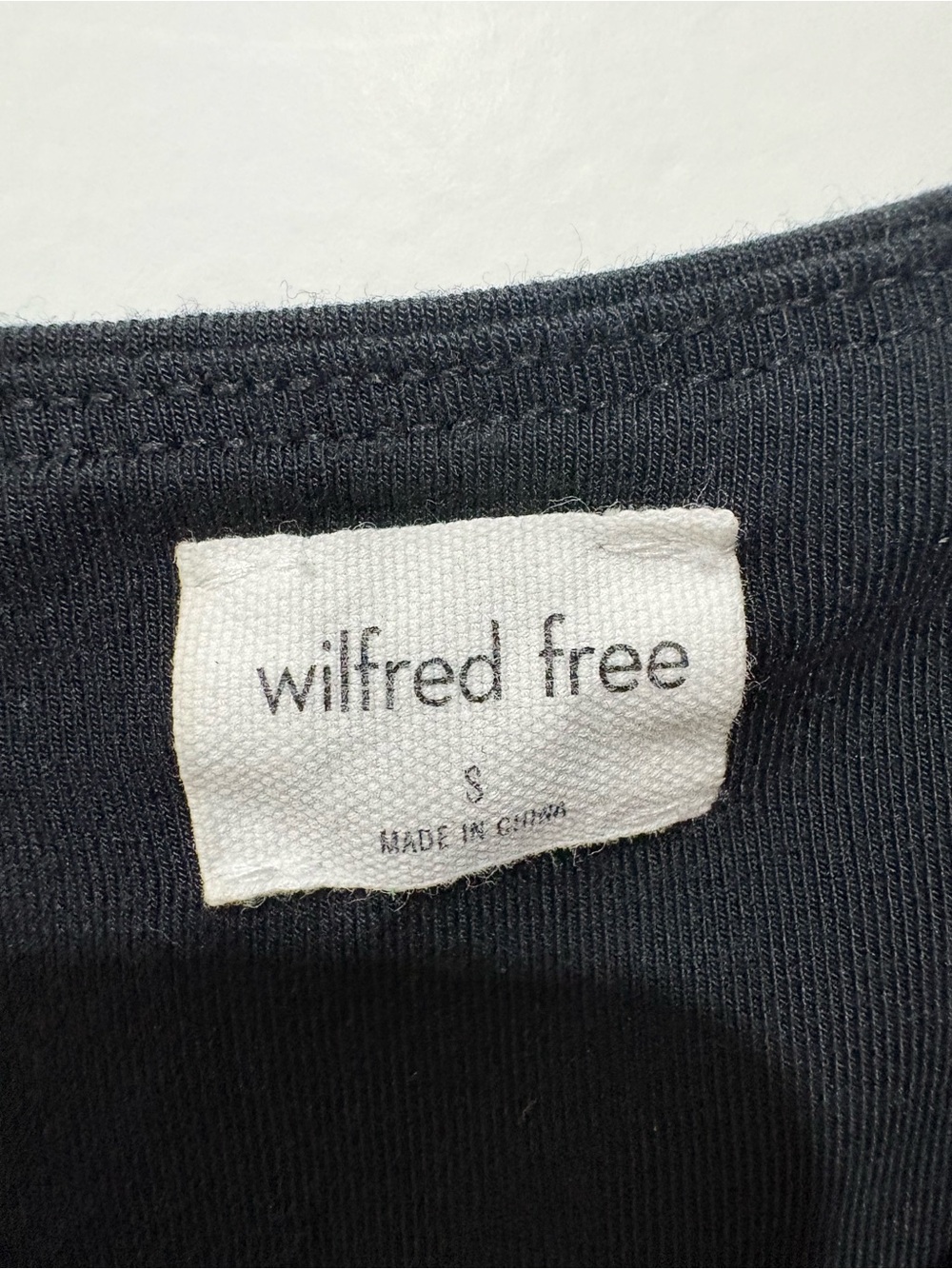 Wilfred Black Square-Neck Wrap Midi Dress with Knot - Picture 4 of 5